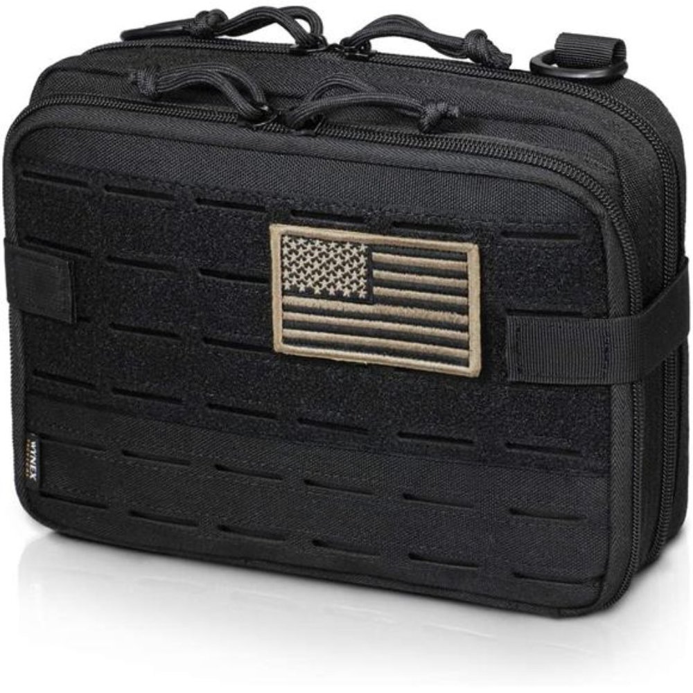 Molle Admin Pouch of Laser Cut, Military Medical EMT Organizer with Map Pocket